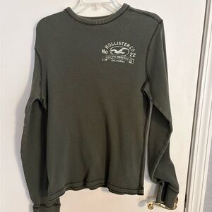 Hollister Olive Long Sleeve Tee